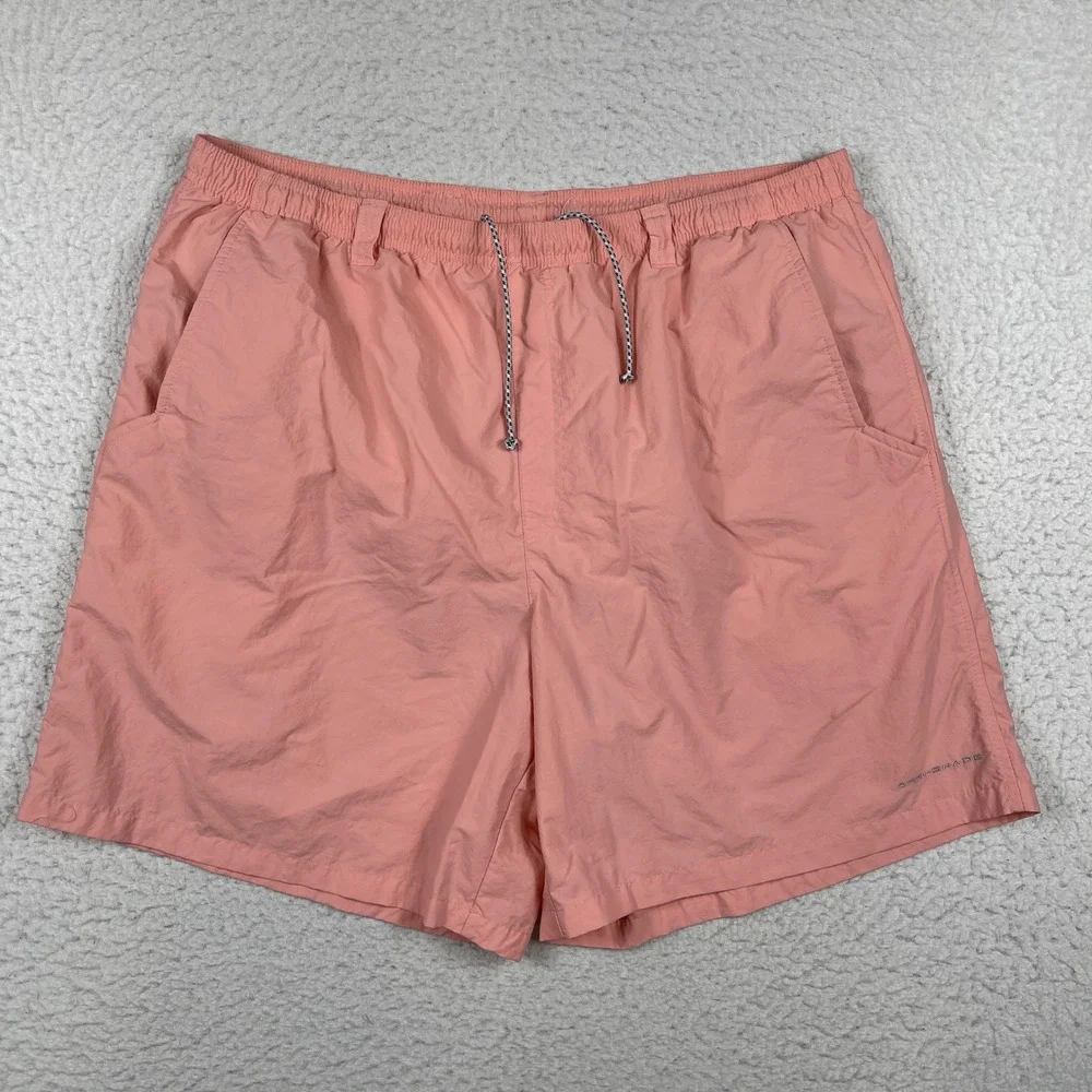 Columbia PFG Fishing Shorts Mens‎ XXL Pink Omni-Shade Mesh Liner Performance